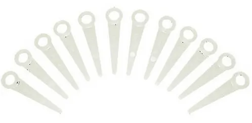 Комплект пластмассовых ножей для косильных головок PolyCut 12 штук 27037 фото