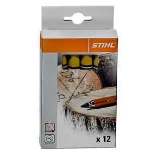 Мел для маркировки деревьев и столбов STIHL желтый, 12шт. 00008811503 фото
