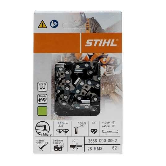 Цепь для мотопилы STIHL 62 звена шаг-0,325